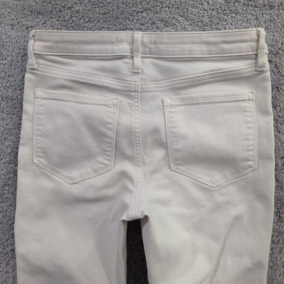 ATHLETA Sculptek Skinny Jeans White Ivory Women's Size 6T Tall Stretch 29x30 - Picture 15 of 15